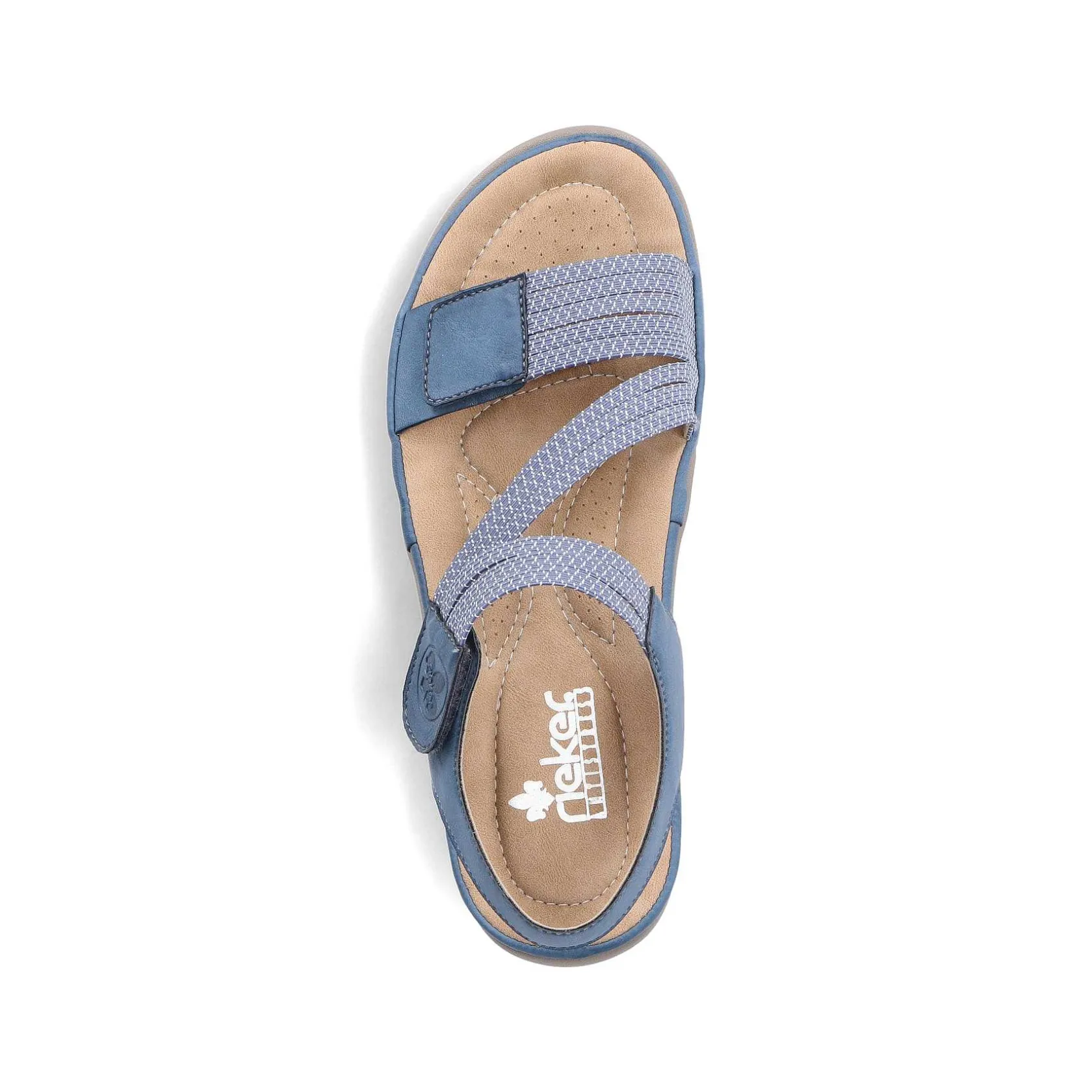 Rieker Vegan-Women'S Strappy Sandals Sky Blue