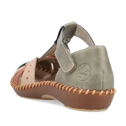 Rieker Sandals & Sandals-Women'S Strappy Sandals Mint Green-Beige