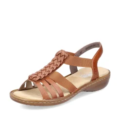 Rieker Sandals & Sandals-Women'S Strappy Sandals Caramel Brown