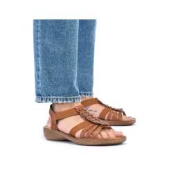 Rieker Sandals & Sandals-Women'S Strappy Sandals Caramel Brown