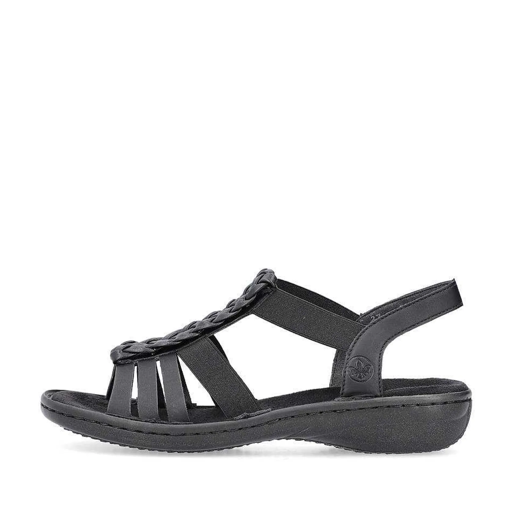 Rieker Sandals & Sandals-Women'S Strappy Sandals Asphalt Black