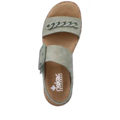 Rieker Summer Shoes-Women'S Strappy Sandals Mint Green