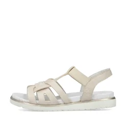 Rieker Sandals & Sandals-Women'S Strappy Sandals Pearl White