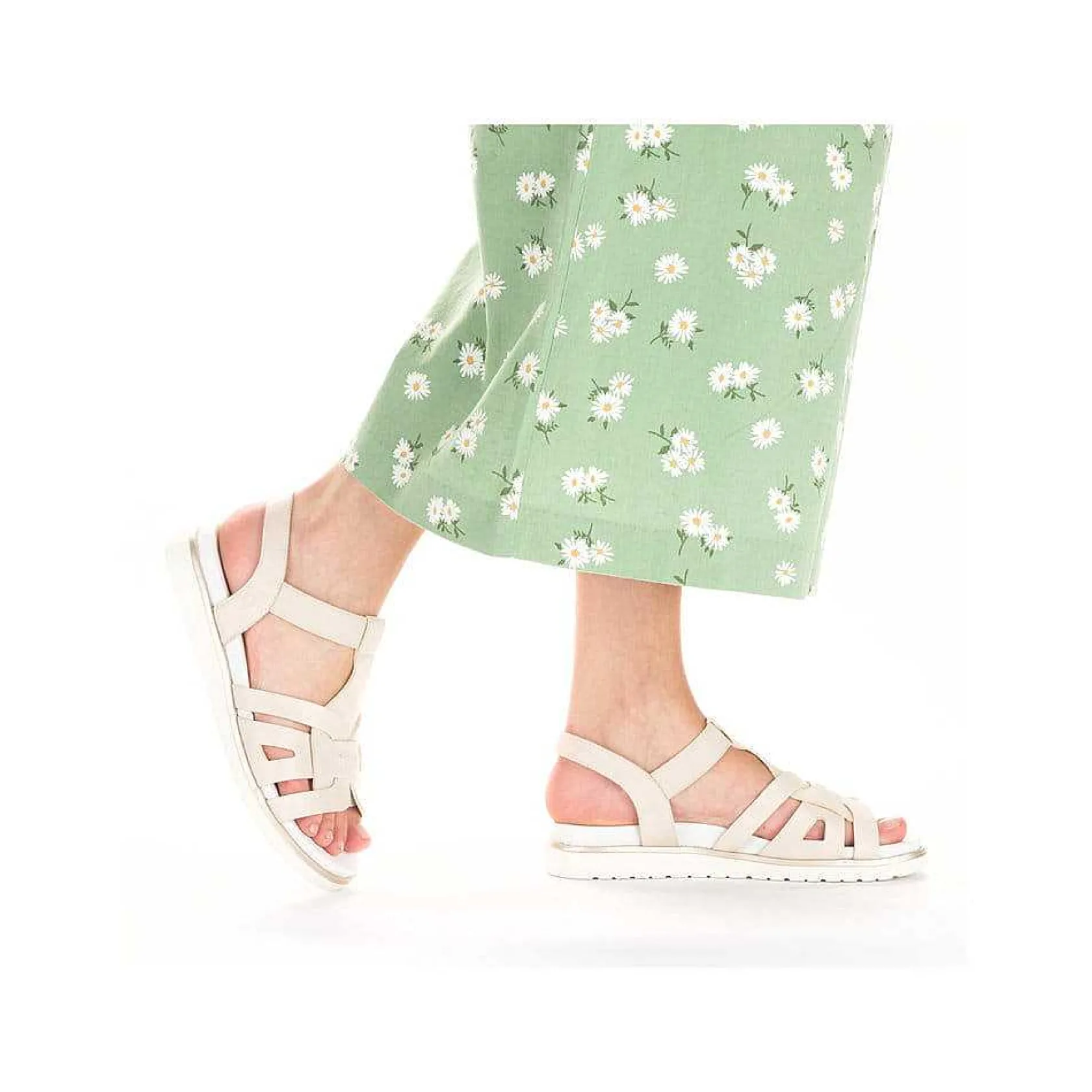 Rieker Sandals & Sandals-Women'S Strappy Sandals Pearl White