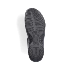 Rieker Vegan-Women'S Strappy Sandals Asphalt Black