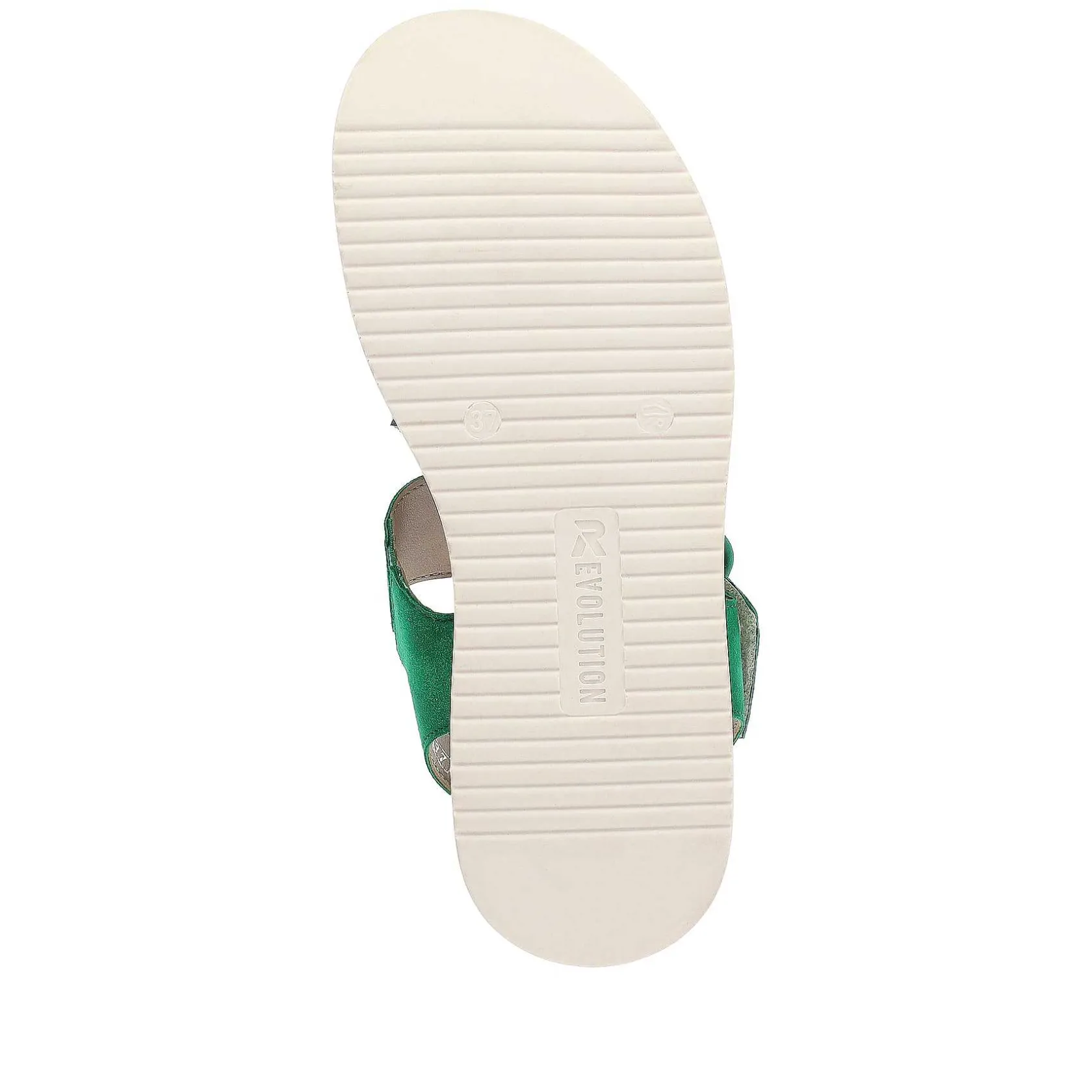 Rieker Colorful Styles-Women'S Strappy Sandals Emerald Green