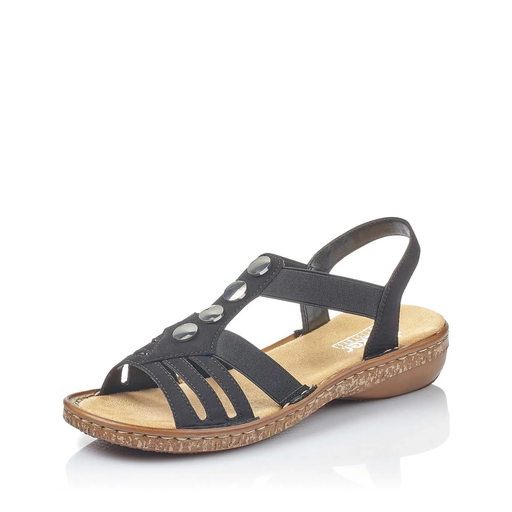 Rieker Sandals & Sandals-Women'S Strappy Sandals Night Black