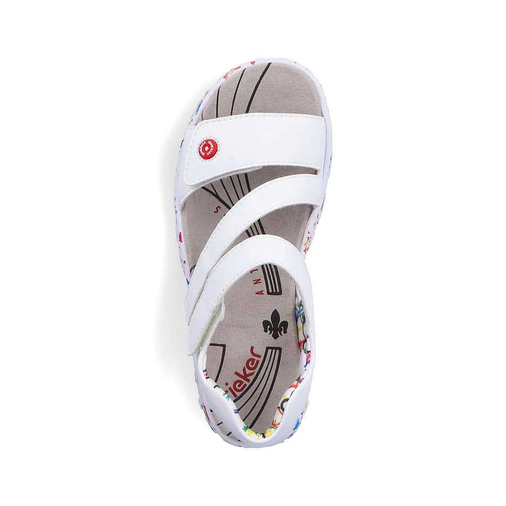 Rieker Colorful Styles-Women'S Strappy Sandals Lily White