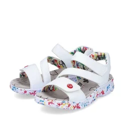 Rieker Colorful Styles-Women'S Strappy Sandals Lily White