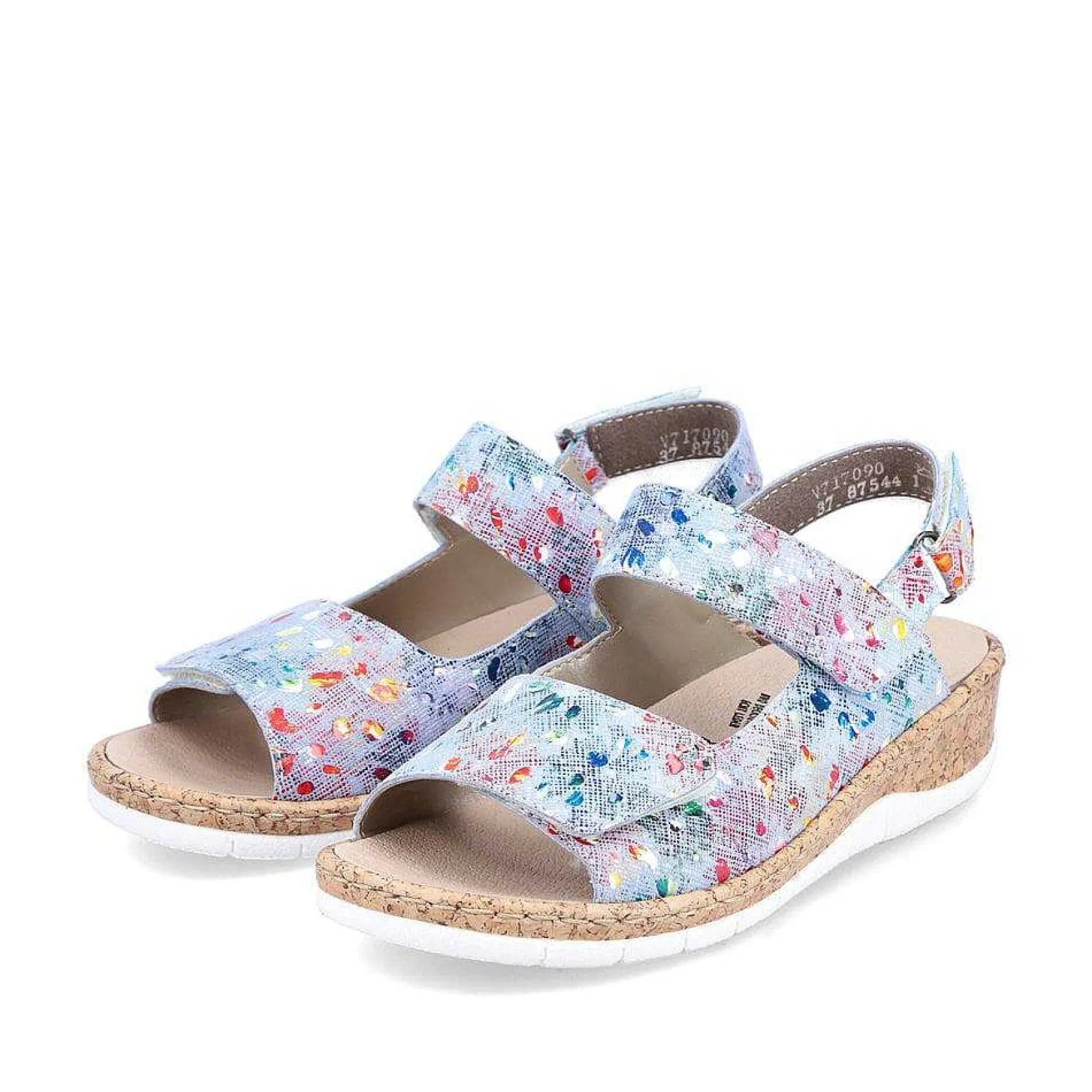Rieker Colorful Styles-Women'S Strappy Sandals Multi