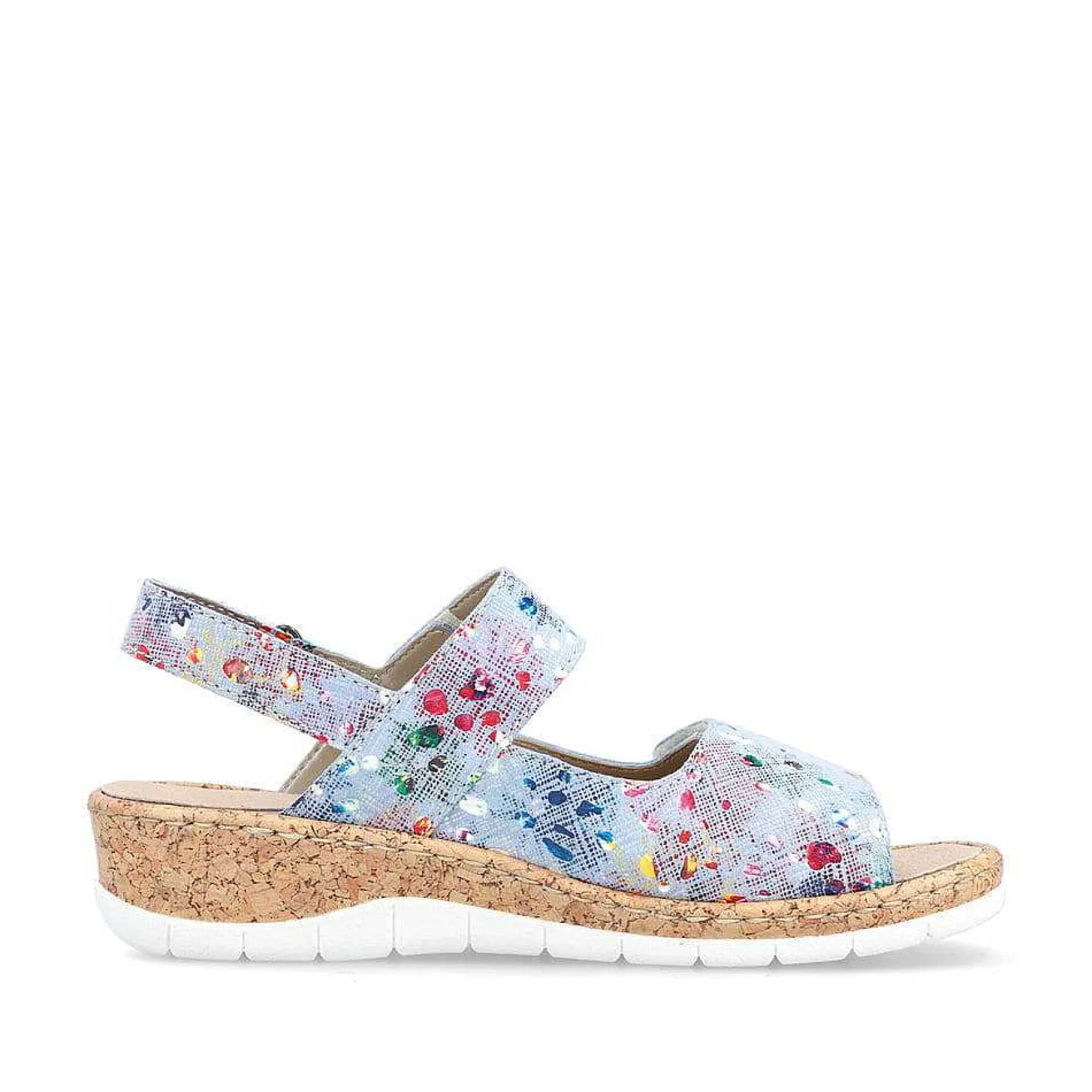 Rieker Colorful Styles-Women'S Strappy Sandals Multi