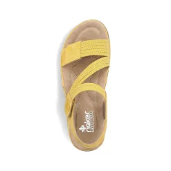 Rieker Vegan-Women'S Strappy Sandals Lemon Yellow