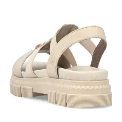 Rieker Vegan-Women'S Strappy Sandals Light Beige