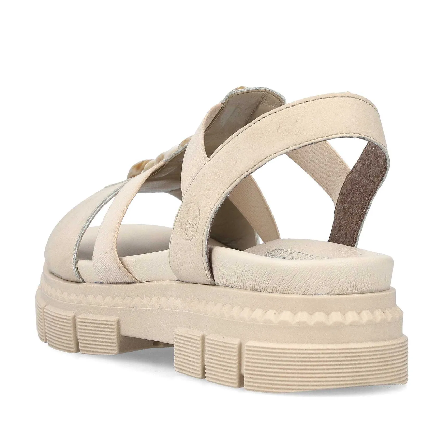 Rieker Vegan-Women'S Strappy Sandals Light Beige