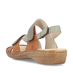 Rieker Sandals & Sandals-Women'S Strappy Sandals Green Grey