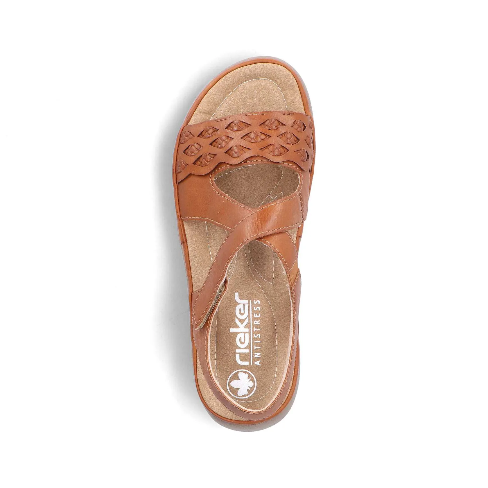 Rieker Sandals & Sandals-Women'S Strappy Sandals, Nut Brown