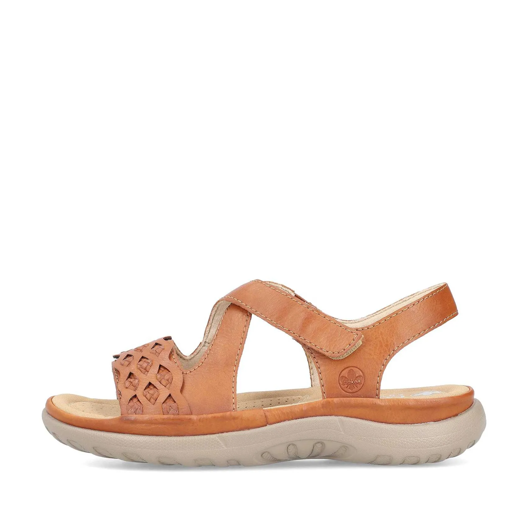 Rieker Sandals & Sandals-Women'S Strappy Sandals, Nut Brown