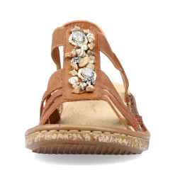 Rieker Sandals & Sandals-Women'S Strappy Sandals Caramel Brown