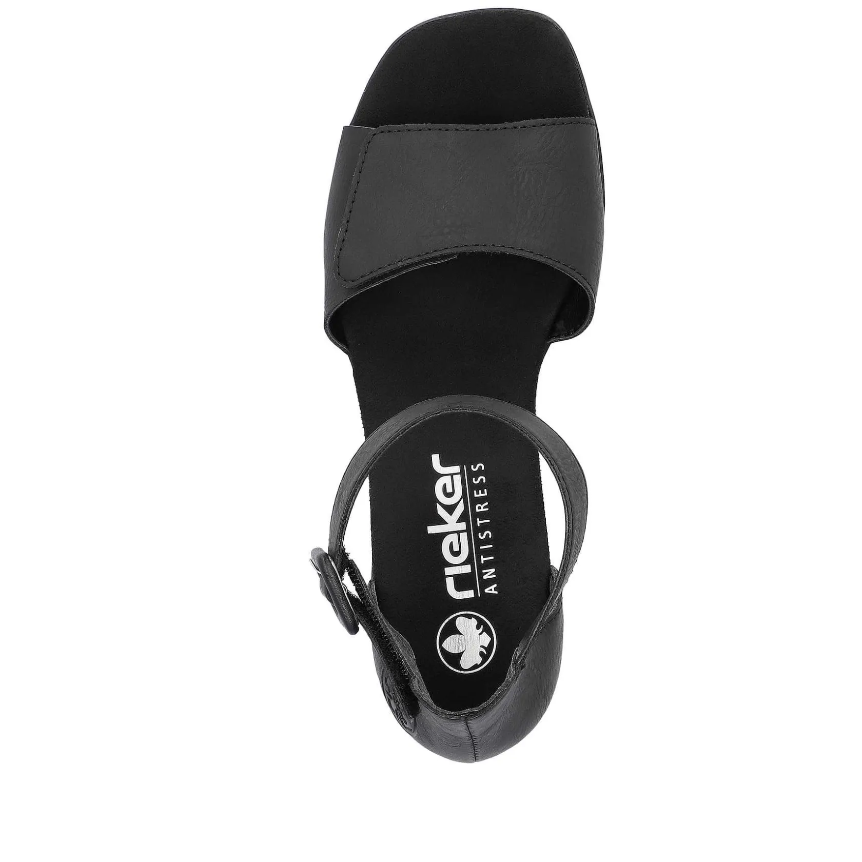 Rieker Heeled Shoes-Women'S Strappy Sandals Jet Black