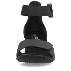 Rieker Heeled Shoes-Women'S Strappy Sandals Jet Black