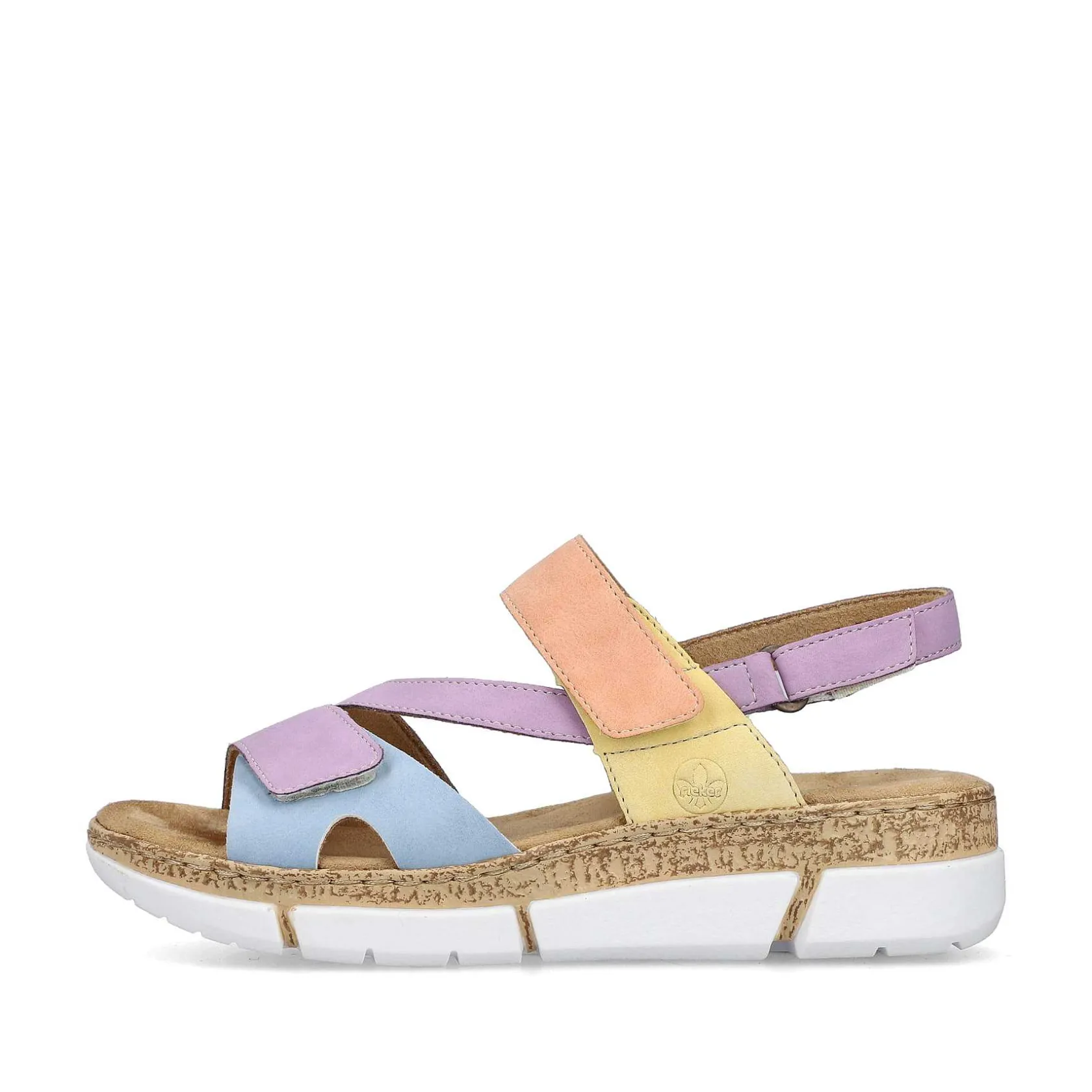 Rieker Colorful Styles-Women'S Strappy Sandals In Pastel Colors