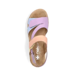 Rieker Colorful Styles-Women'S Strappy Sandals In Pastel Colors