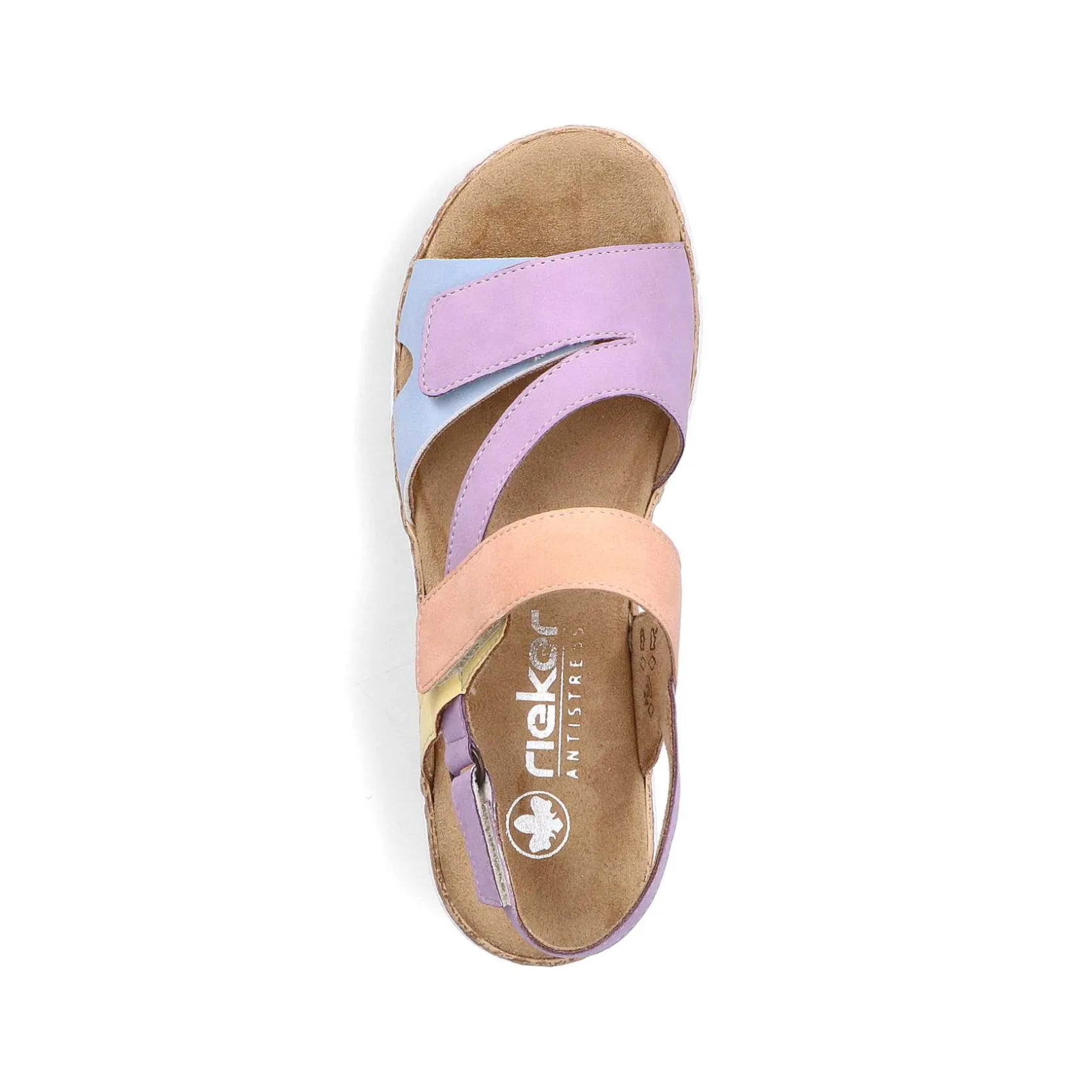 Rieker Colorful Styles-Women'S Strappy Sandals In Pastel Colors