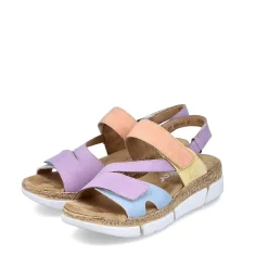 Rieker Colorful Styles-Women'S Strappy Sandals In Pastel Colors
