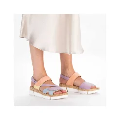 Rieker Colorful Styles-Women'S Strappy Sandals In Pastel Colors