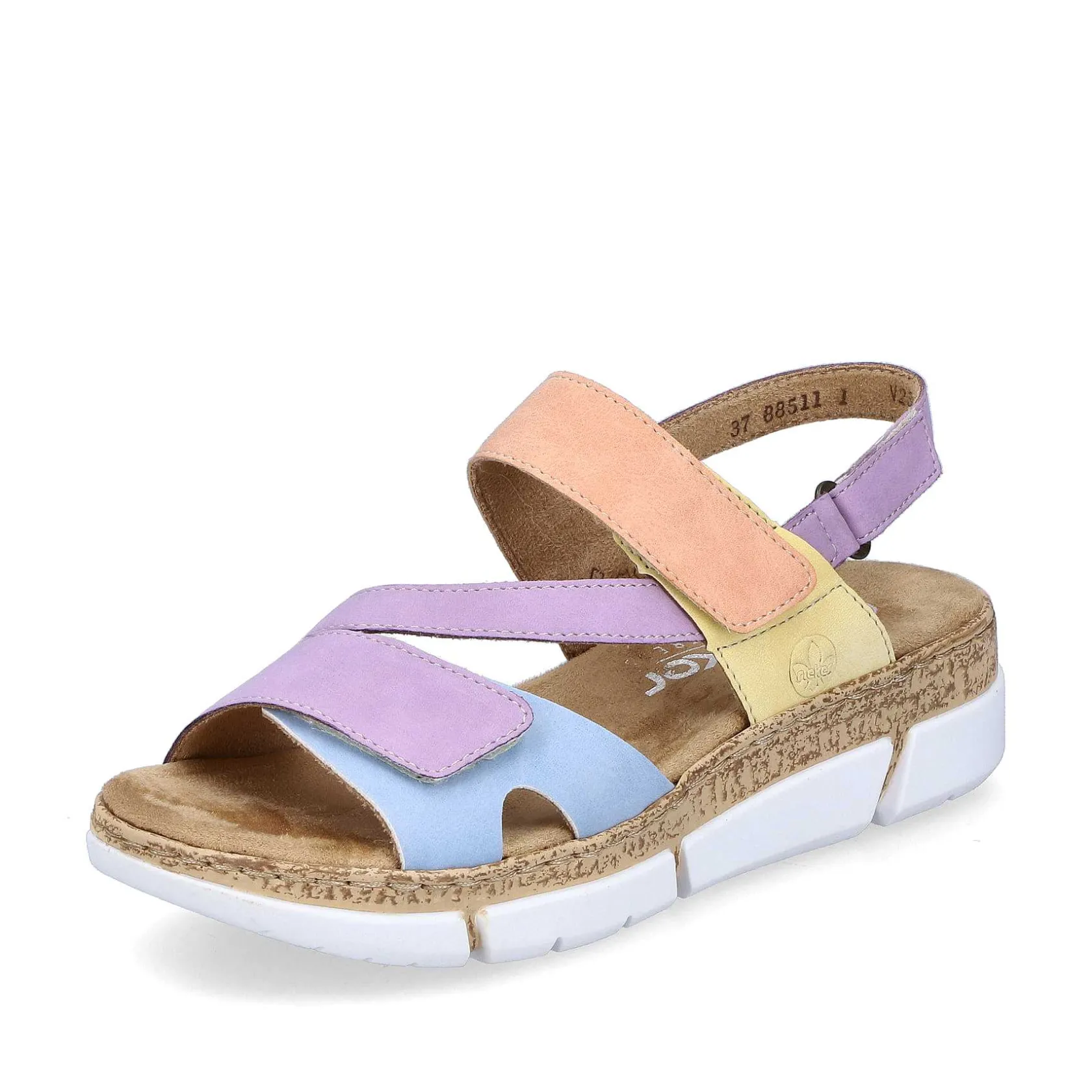Rieker Colorful Styles-Women'S Strappy Sandals In Pastel Colors