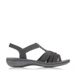 Rieker Sandals & Sandals-Women'S Strappy Sandals Night Black