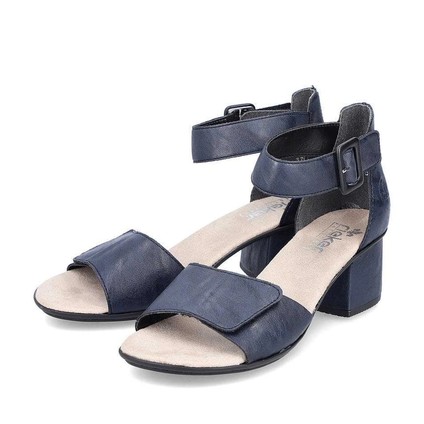Rieker Heeled Shoes-Women'S Strappy Sandals Navy Blue