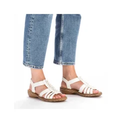 Rieker Sandals & Sandals-Women'S Strappy Sandals Light Beige