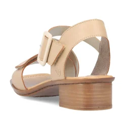 Rieker Heeled Shoes-Women'S Strappy Sandals Beige
