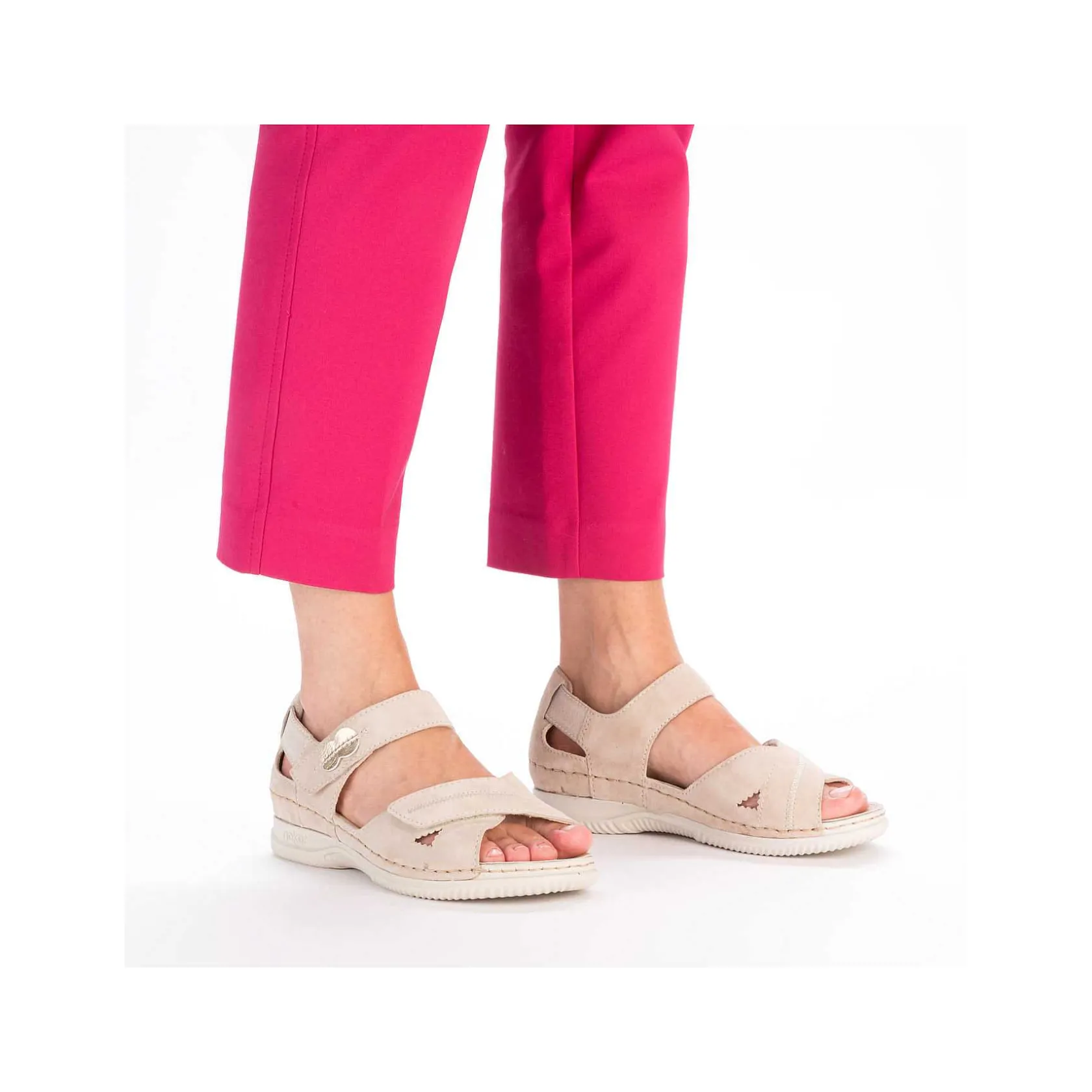 Rieker Sandals & Sandals-Women'S Strappy Sandals Light Beige