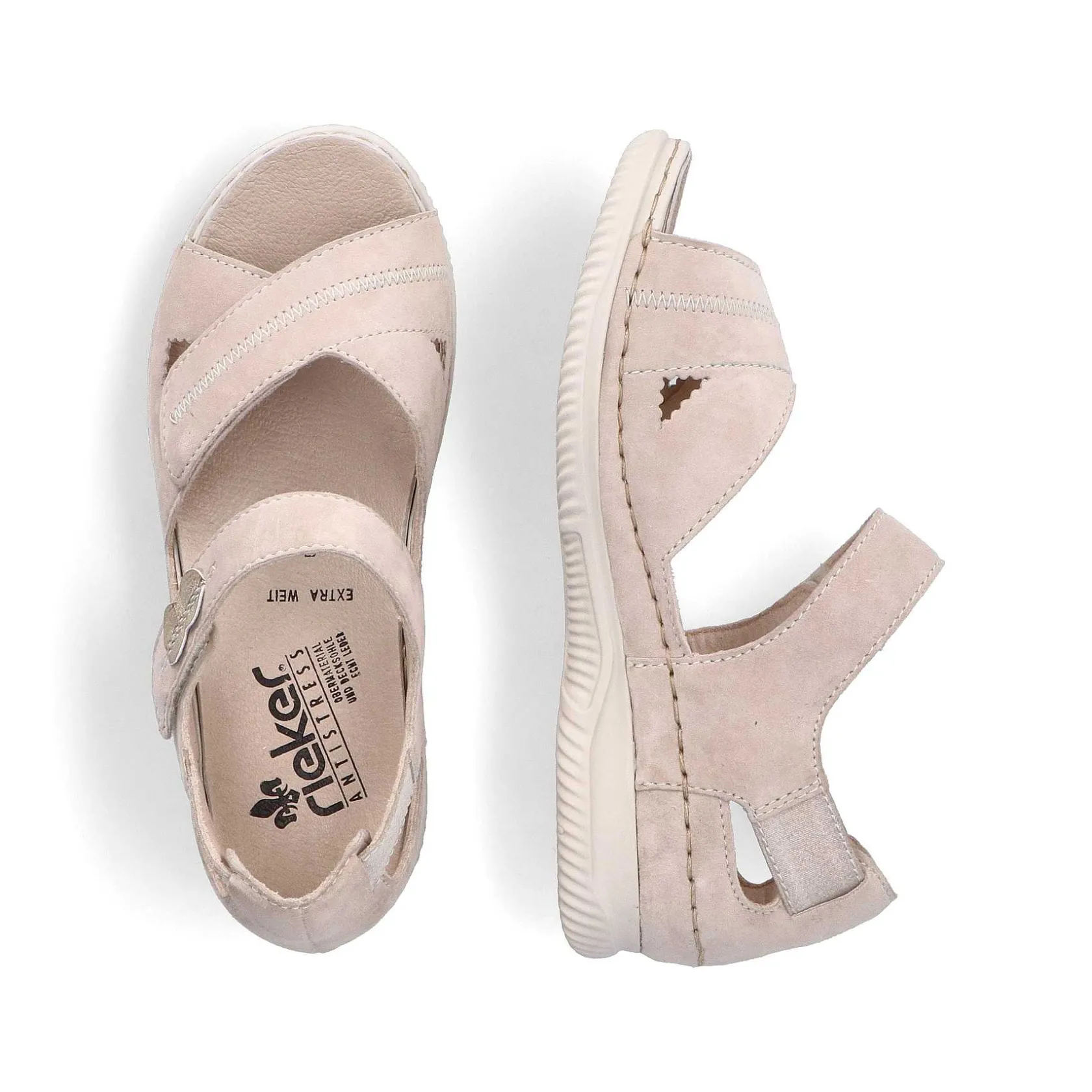 Rieker Sandals & Sandals-Women'S Strappy Sandals Light Beige
