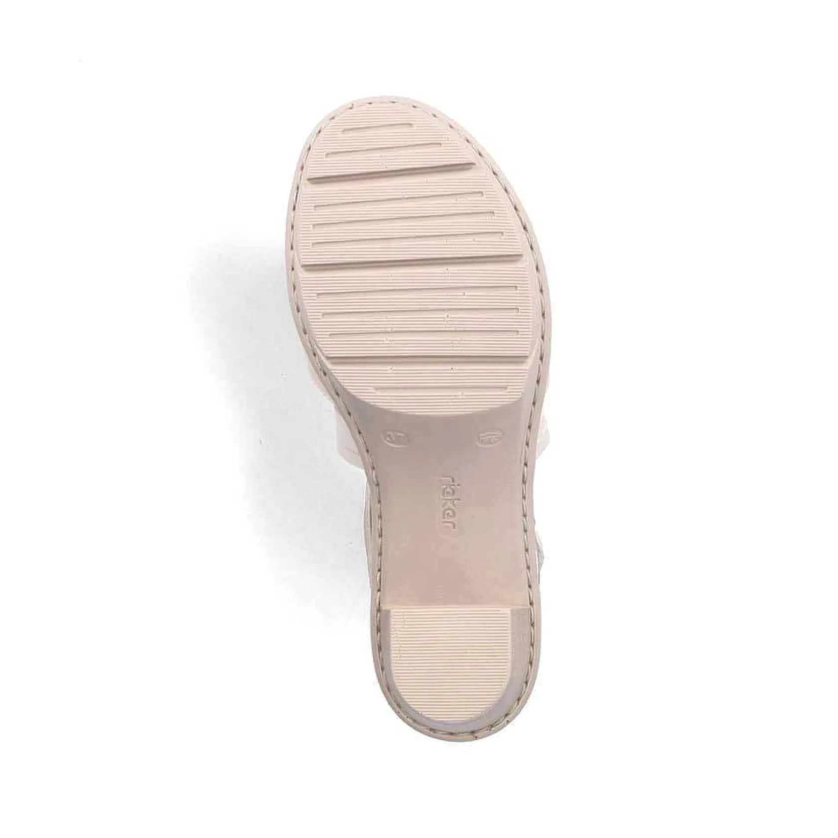 Rieker Heeled Shoes-Women'S Strappy Sandals Cream Beige