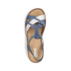 Rieker Sandals & Sandals-Women'S Strappy Sandals Pacific Blue