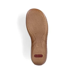Rieker Sandals & Sandals-Women'S Strappy Sandals Nut Brown-Deep Black