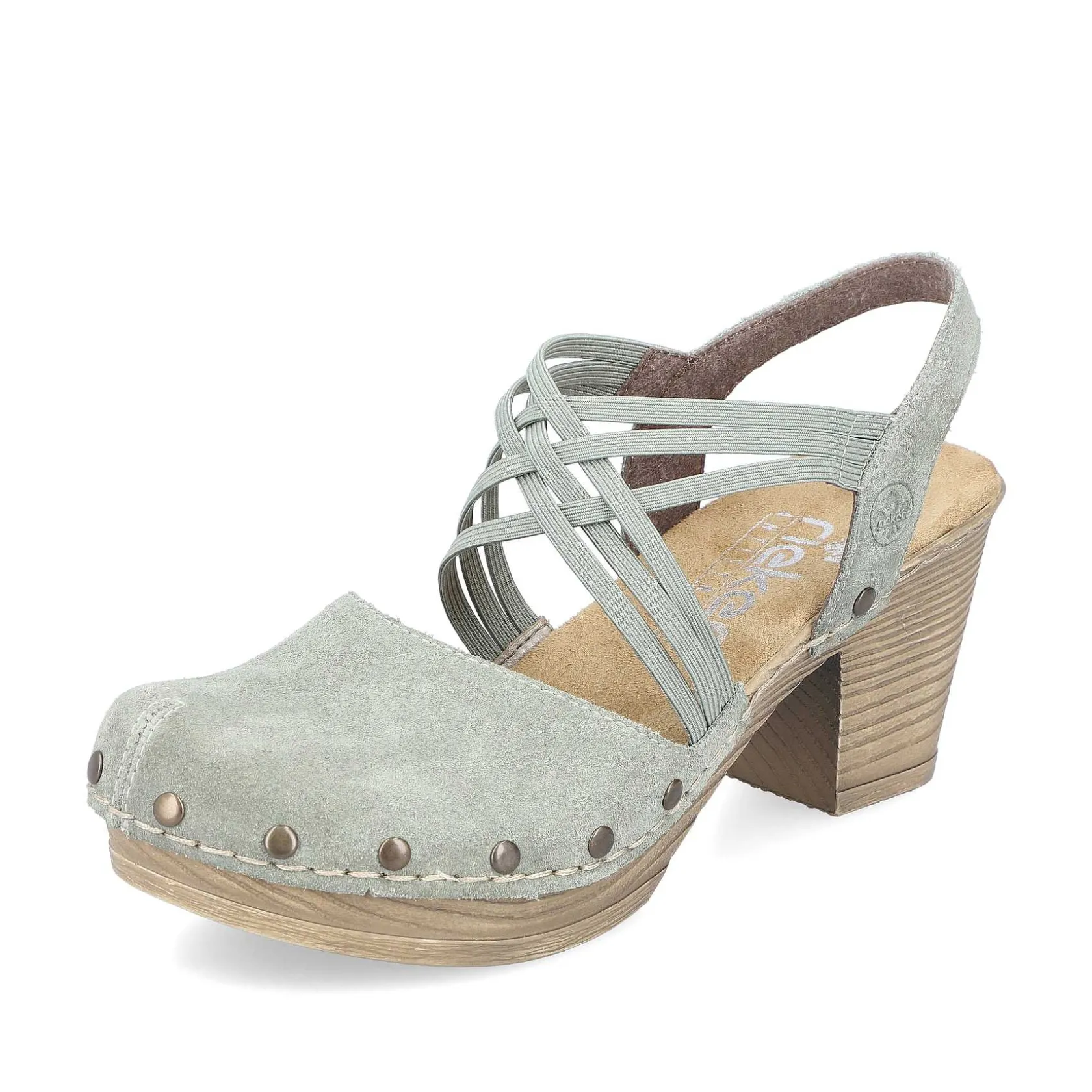 Rieker Heeled Shoes-Women'S Strappy Sandals Mint Green
