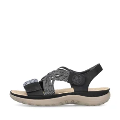 Rieker Sandals & Sandals-Women'S Strappy Sandals Night Black