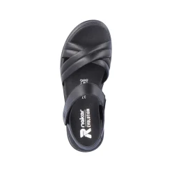 Rieker Sandals & Sandals-Women'S Strappy Sandals Midnight Black