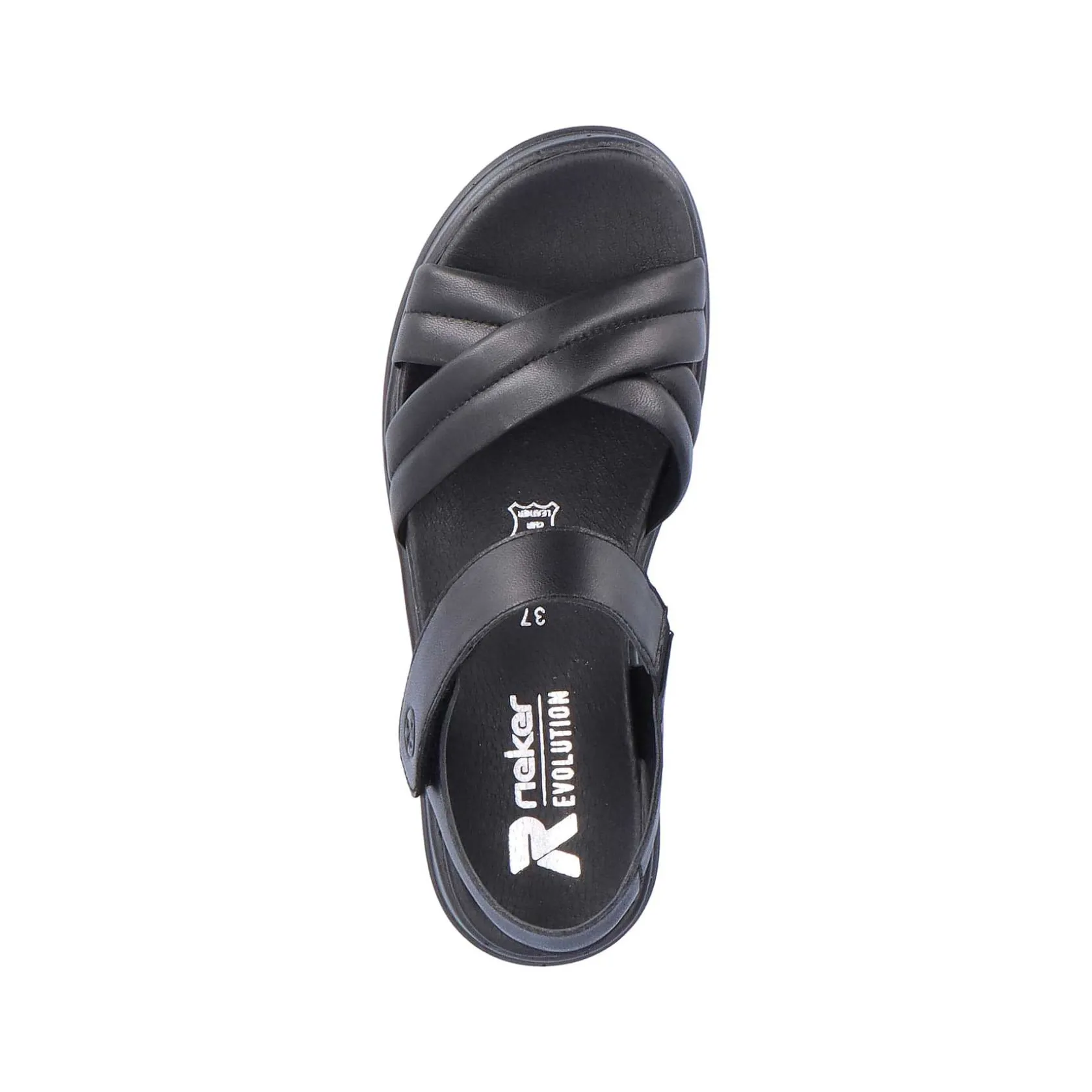 Rieker Sandals & Sandals-Women'S Strappy Sandals Midnight Black