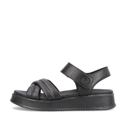 Rieker Sandals & Sandals-Women'S Strappy Sandals Midnight Black