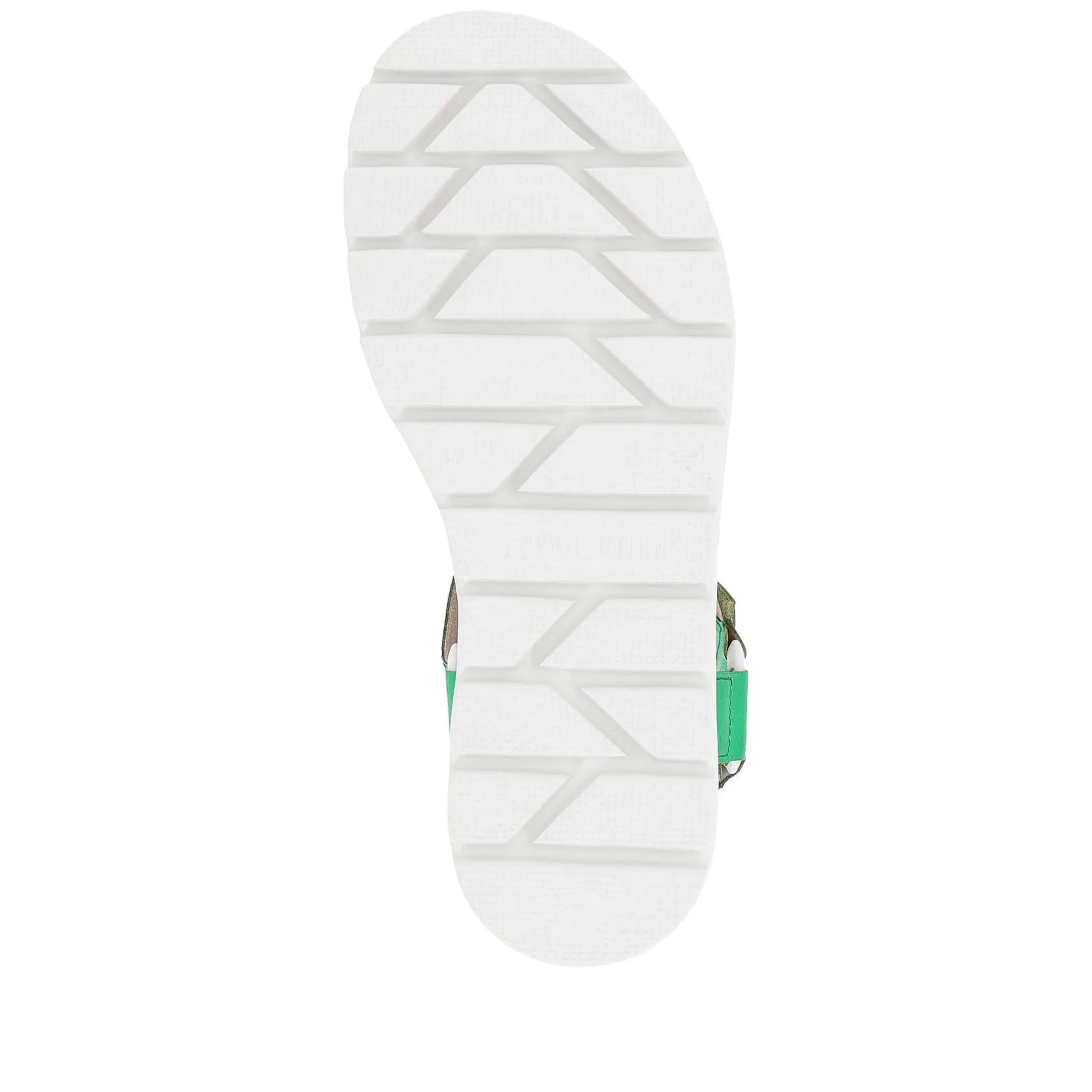 Rieker Colorful Styles-Women'S Strappy Sandals Emerald Green Metallic