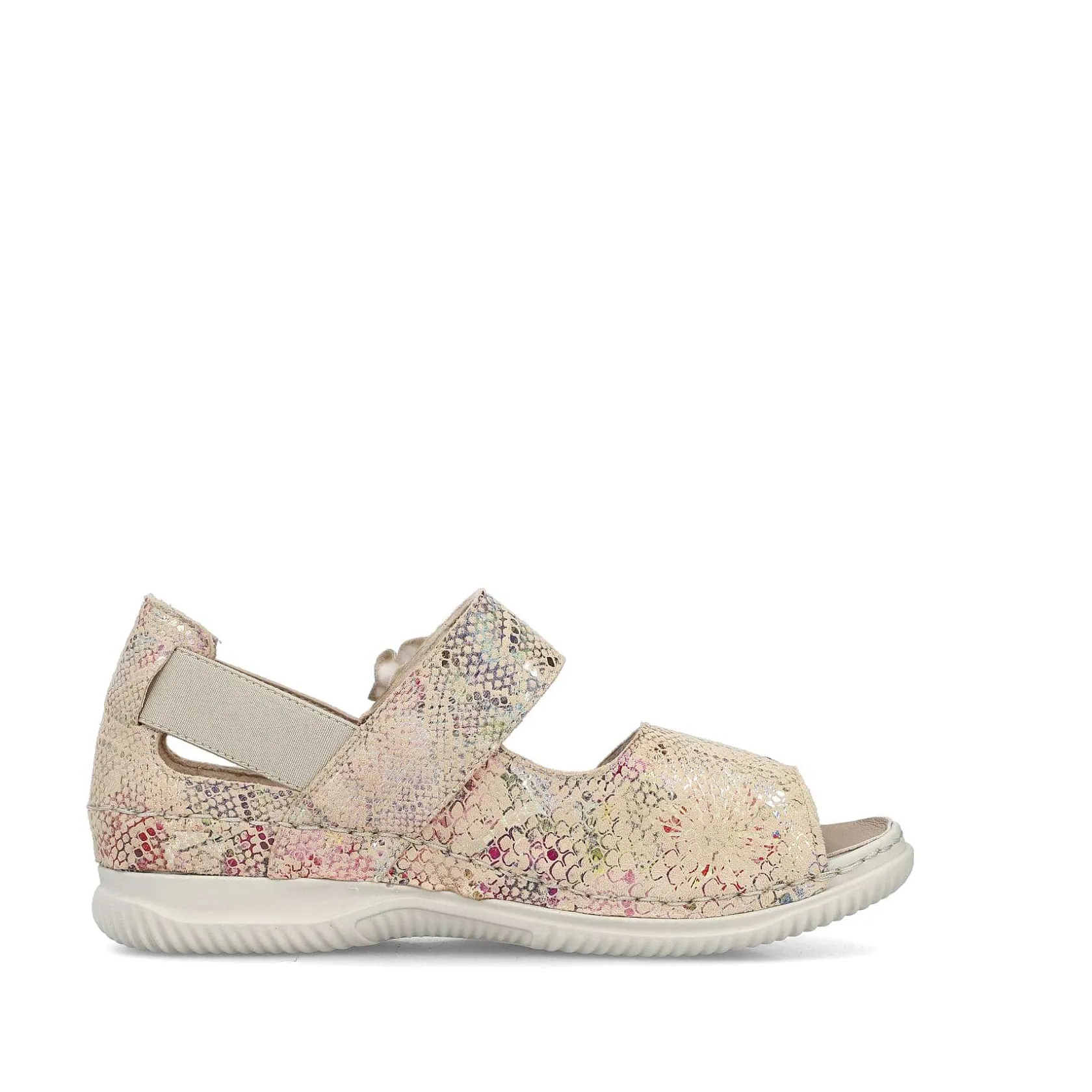 Rieker Sandals & Sandals-Women'S Strappy Sandals Multi-Cream