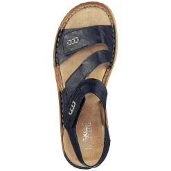 Rieker Sandals & Sandals-Women'S Strappy Sandals Pacific Blue