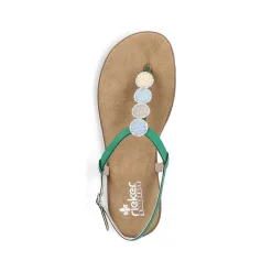 Rieker Colorful Styles-Women'S Strappy Sandals Leaf Green