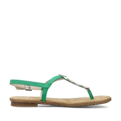 Rieker Colorful Styles-Women'S Strappy Sandals Leaf Green