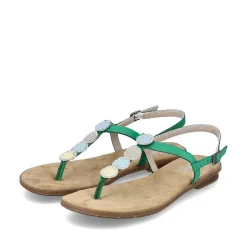Rieker Colorful Styles-Women'S Strappy Sandals Leaf Green